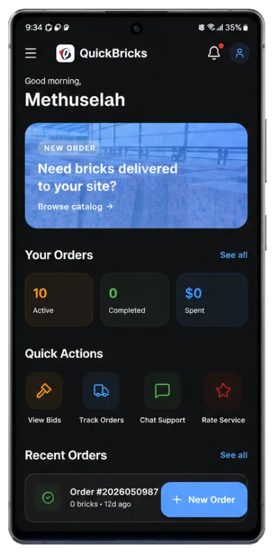 App Home Screen