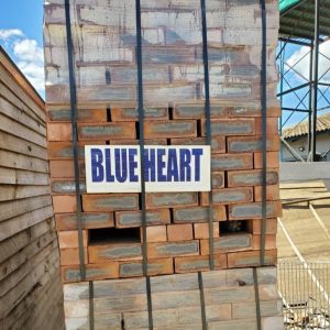 Blue Heart Face Brick